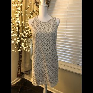 APT. 9 Off White Textured Dress. Size Petite S.